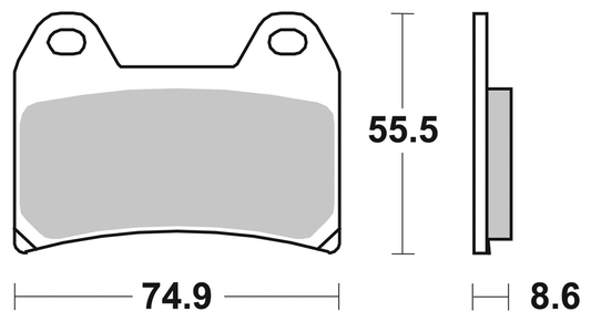SBS Brake pads PM 1-piece RR brake F*ST