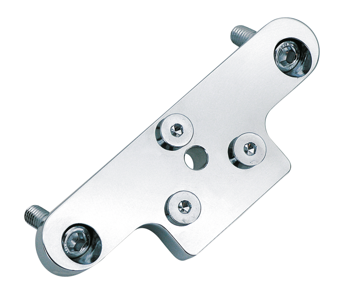 GZP Chrome 3-hole license plate mount bl