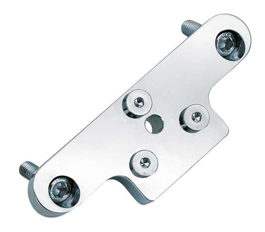 GZP Chrome 3-hole license plate mount bl