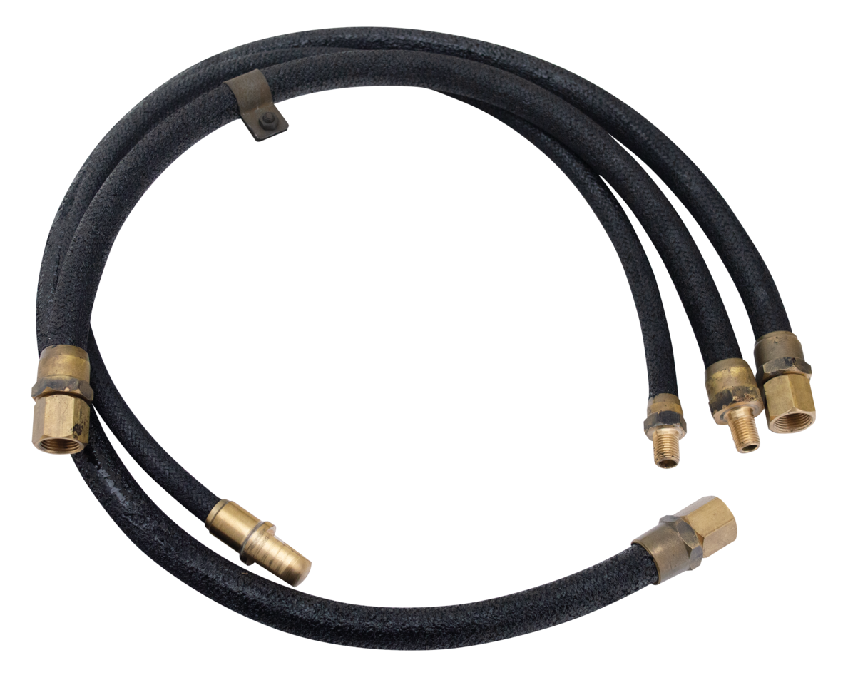 Oil lines flexible WLC black set of 3