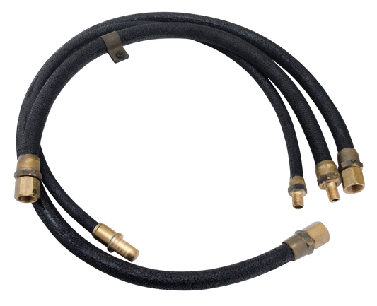 Oil lines flexible WLC black set of 3