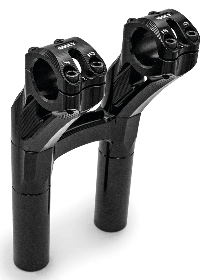 RSD Sector PB Risers 8" Two-Piece Black