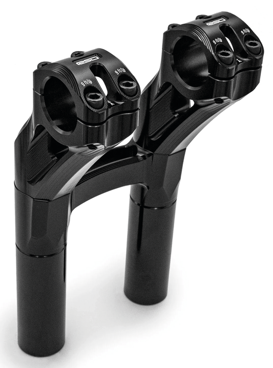 RSD Sector PB Risers 8" Two-Piece Black