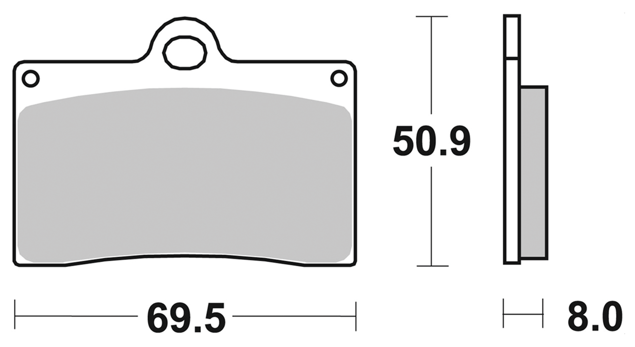 SBS HS FR Brake pads Indian 09-13
