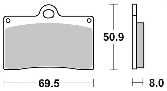 SBS HS FR Brake pads Indian 09-13