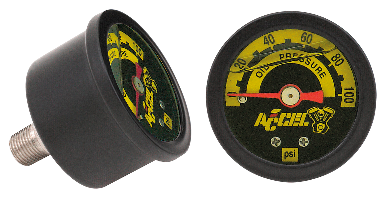 Oil pressure gauge 100PSI Black