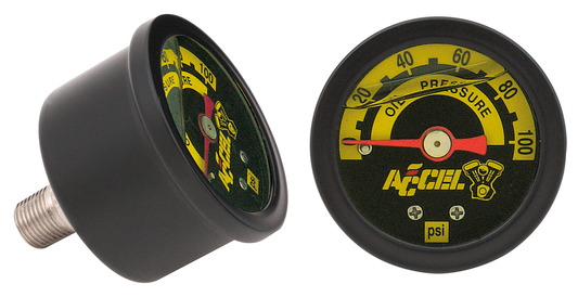 Oil pressure gauge 100PSI Black