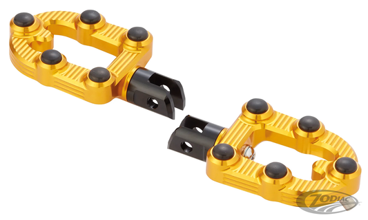 Ness MX DR Foot Pegs Gold ST18-Up