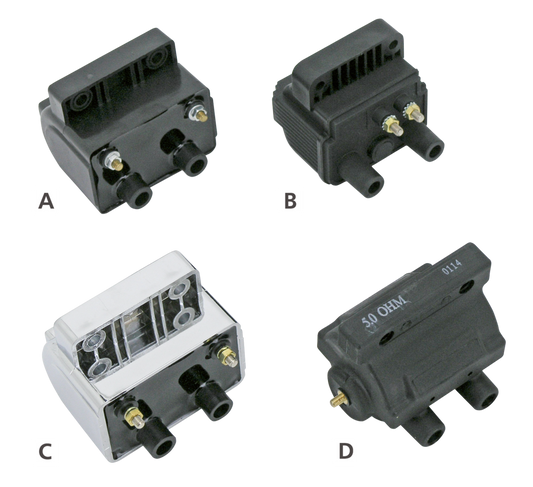 Ignition coil molded black 5 Ohm