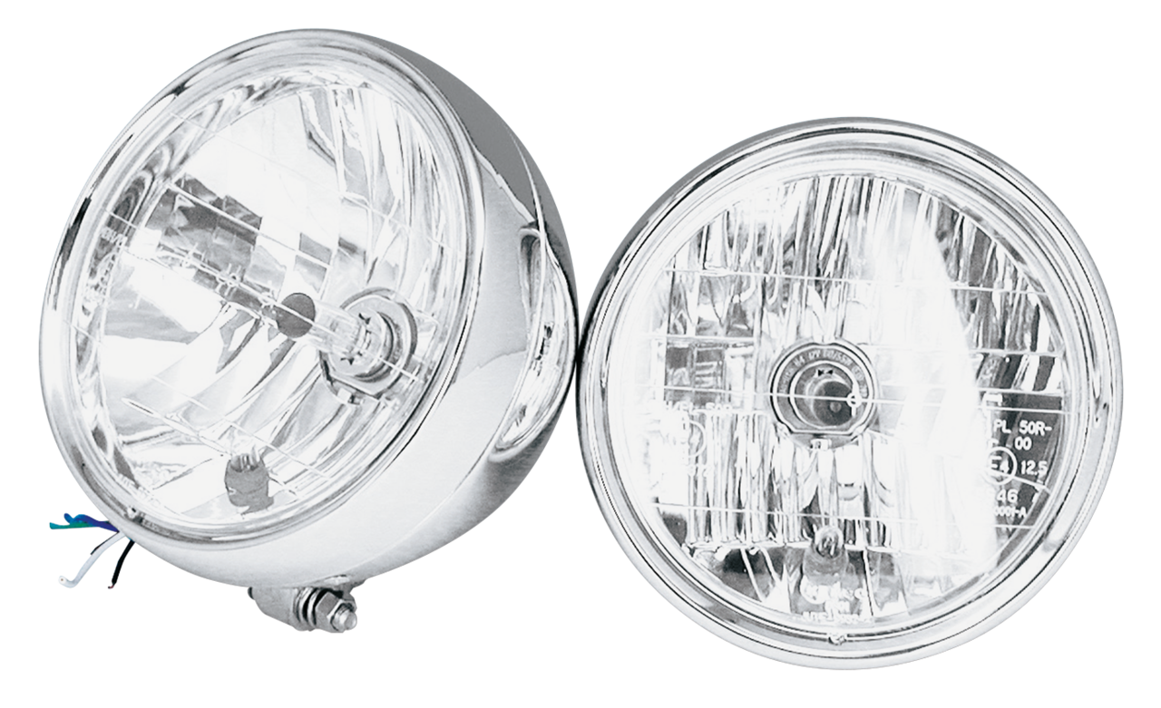 GZP Custom headlight 7" facet cut bottom