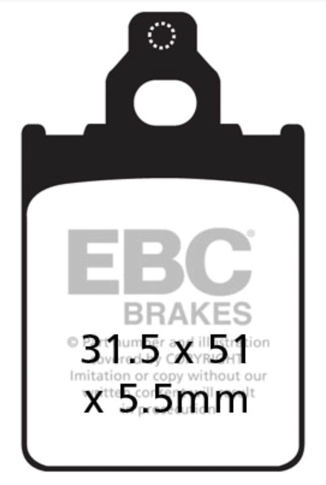 EBC Brake pads GMA pulley brake organic