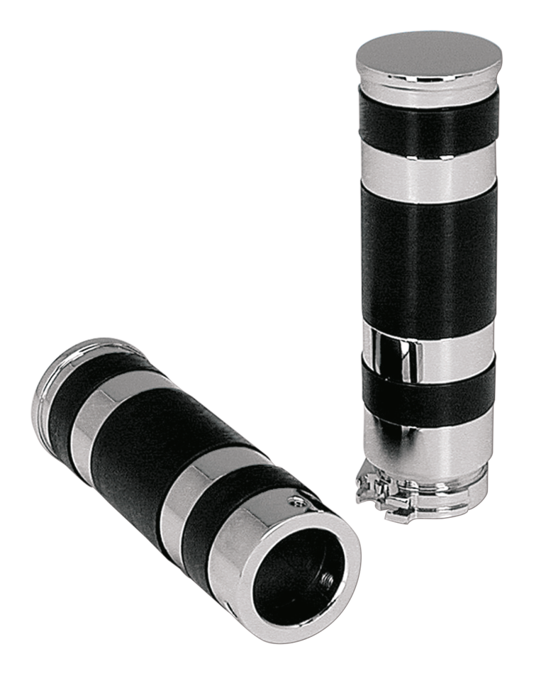 GZP Chrome CNC Grip set, cable