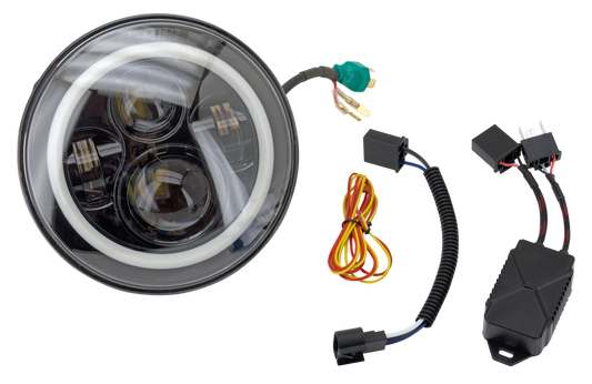 LED 7" HALO Headlight Unit Style 1