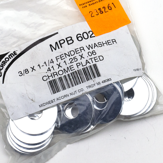 25pck Flat washers 3/8" X 1 1/4"