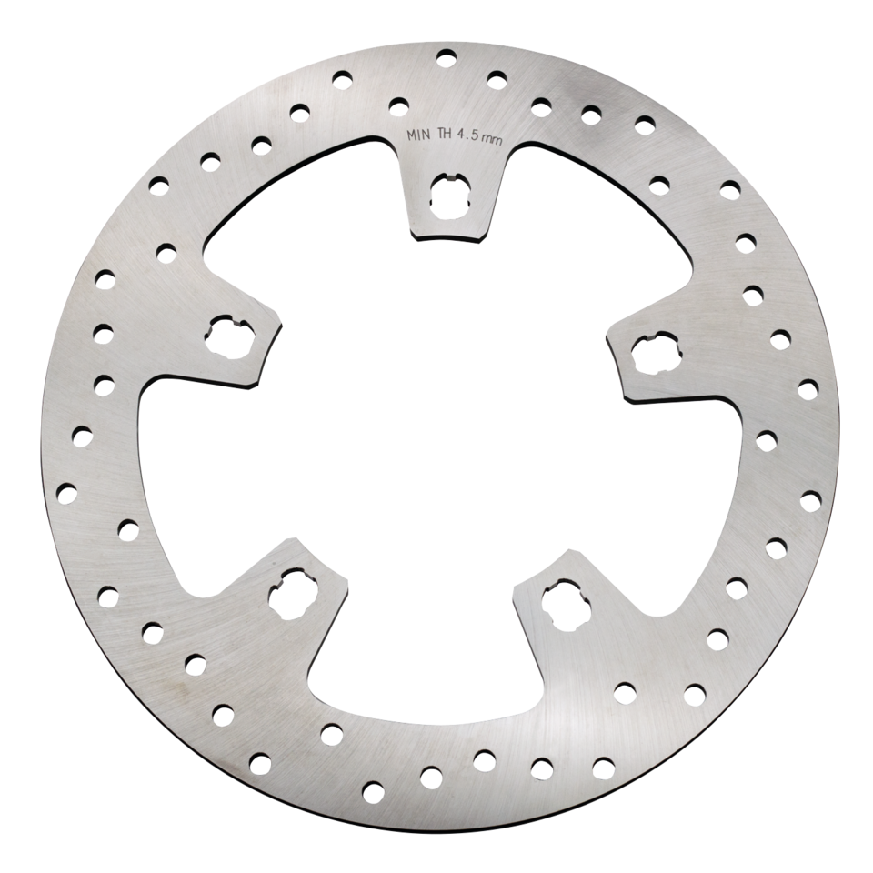 GZP Polish SS drilled front rotor FLH/T1