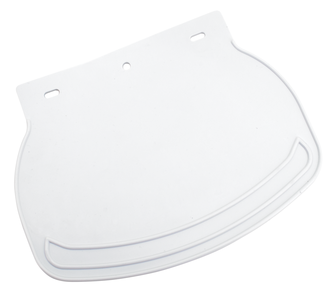 Rubber Mud Flap Plain White