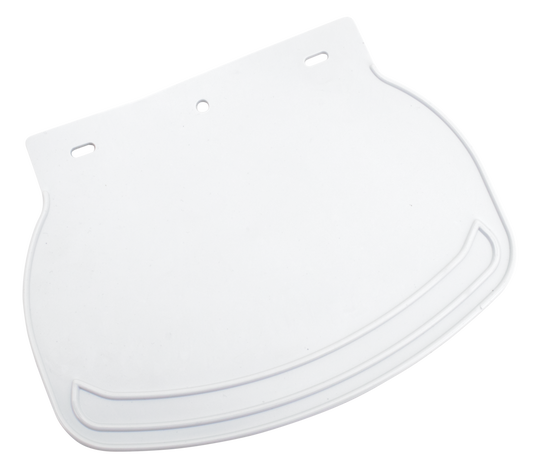 Rubber Mud Flap Plain White