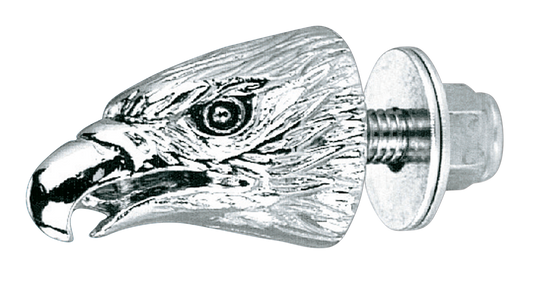 GZP Chrome Eagle head krommet red eyes