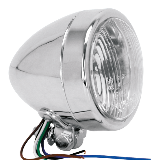 GZP Chrome headlight 4.5" bottom mnt T