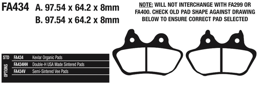 EBC Aramid Brake pads F*ST06-07 rear