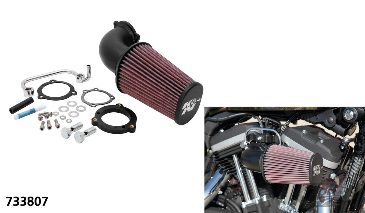 K&N AirCharger intake XL91-up black