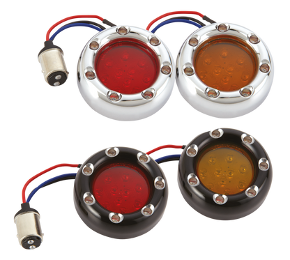 RED LENS KIT, BLK RING w/RED LED