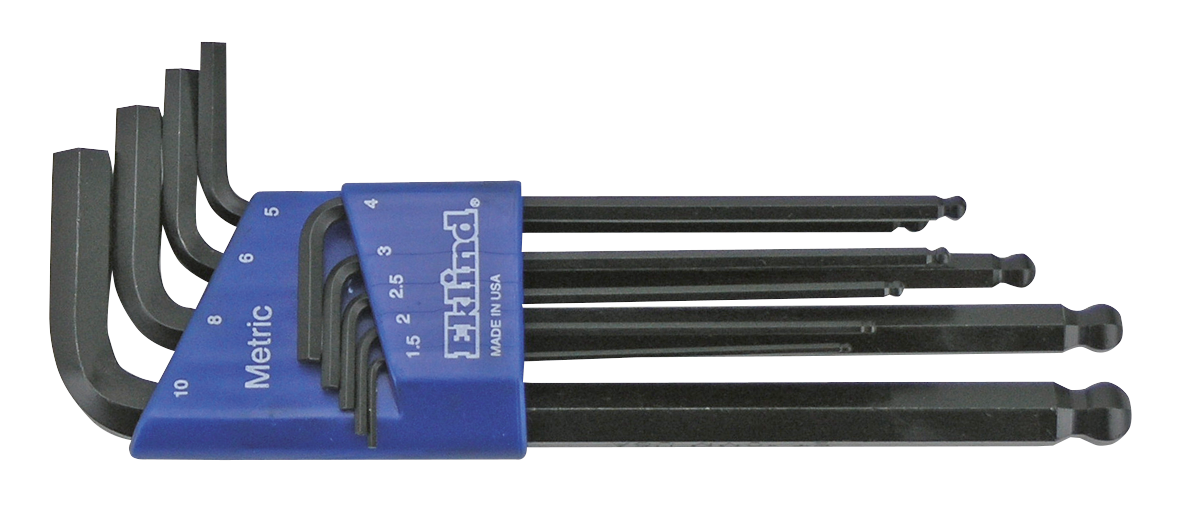 Eklind 9 Piece Metric Ball Hex L Key set