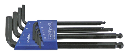 Eklind 9 Piece Metric Ball Hex L Key set