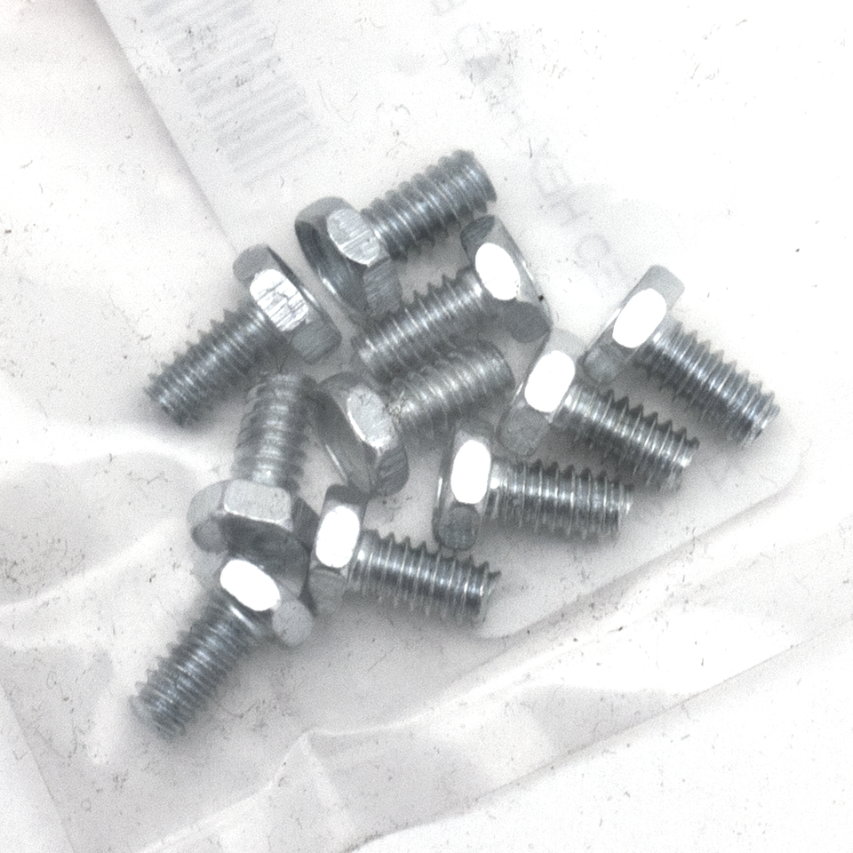10pck hex bolt No. 10-24x3/8" UNC zinc