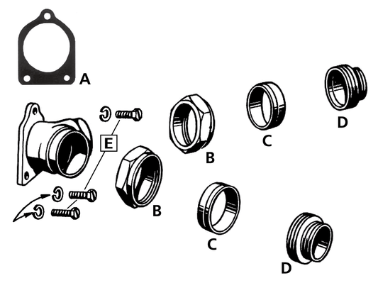 bushing, inlet packing, WL