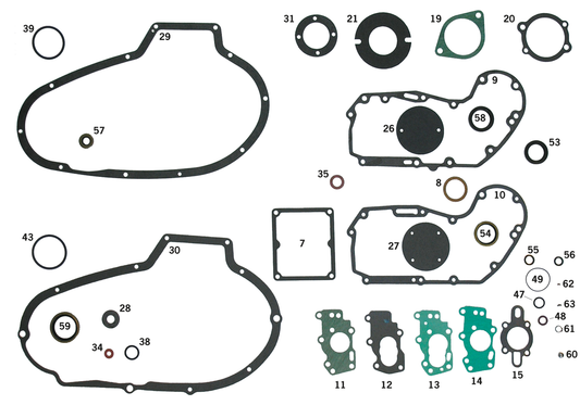 10pck COPPER head gasket XLl73-85 0.8mm