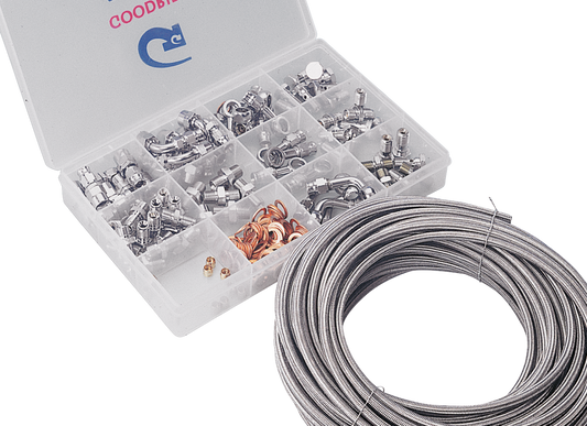 Goodridge shop kit Starter UNF chrome