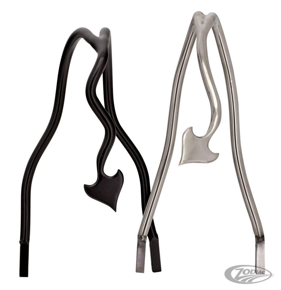 Sissy bar 14" devil tail Polished 7,5"
