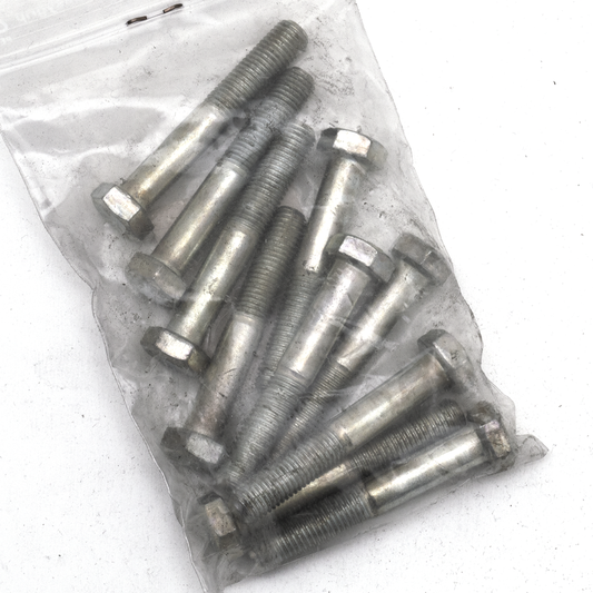 10pck hex bolt 5/16-24x2" UNF zinc