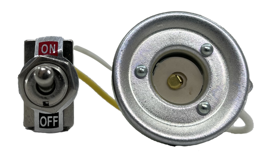 Socket fitting w/switch f/ 166012 rflctr