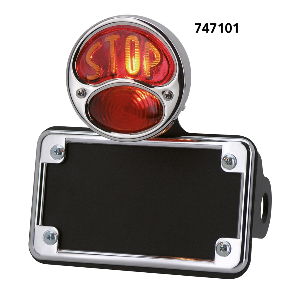 NSC 28 taillight w/horizontal lic.mount