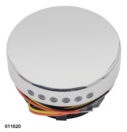 GZP Chrome smooth LED fuel gauge 96-17