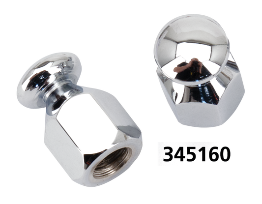 GZP Chrome bungee nut 5/16-18 UNC pair