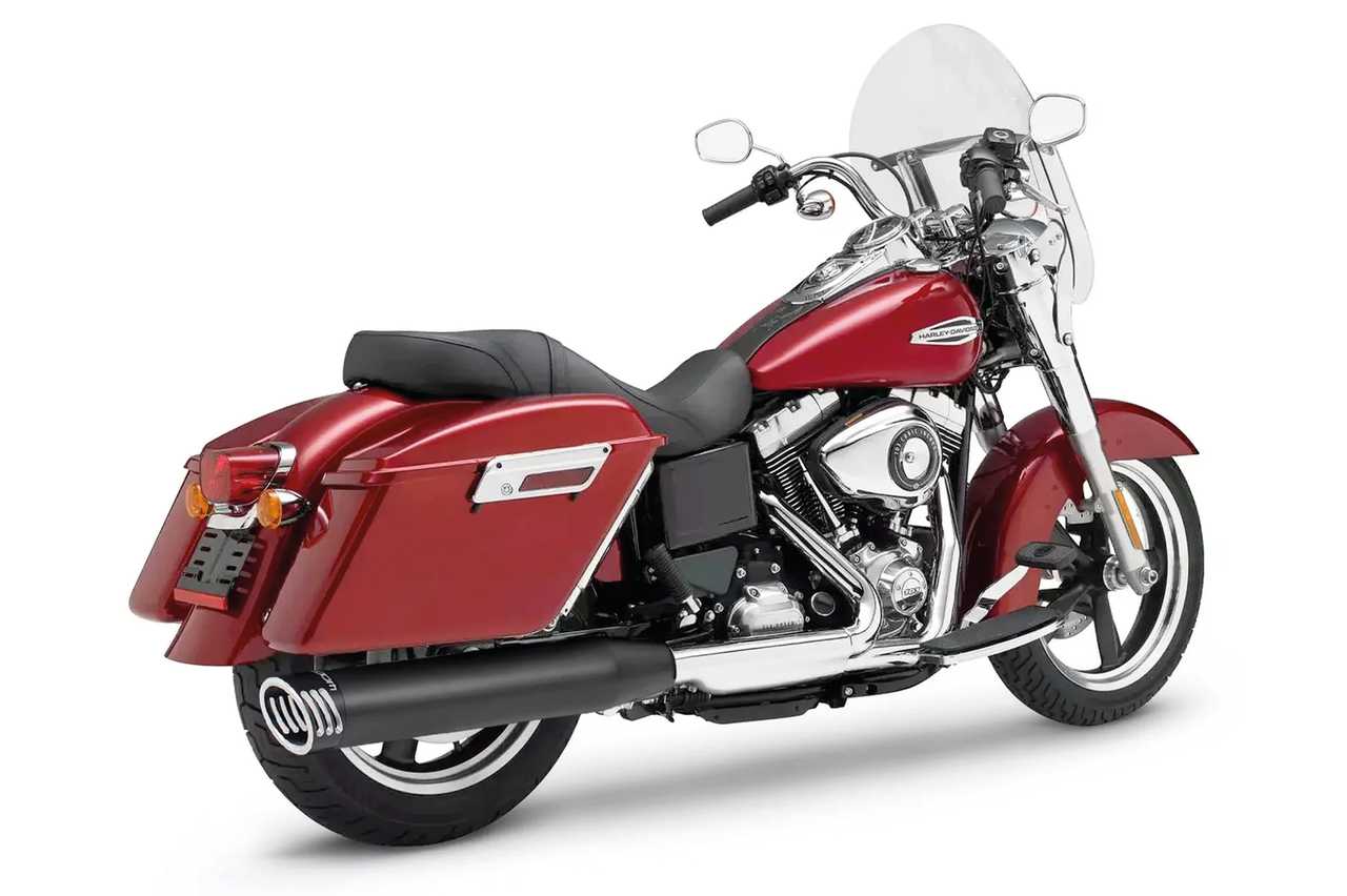 FLD/FXDL12-17 RACING 4" SINGLE SO BK/BK