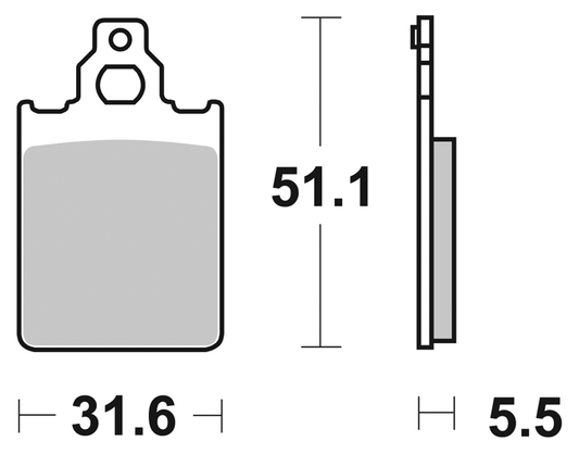 SBS HF Brake pads GMA pulley brake