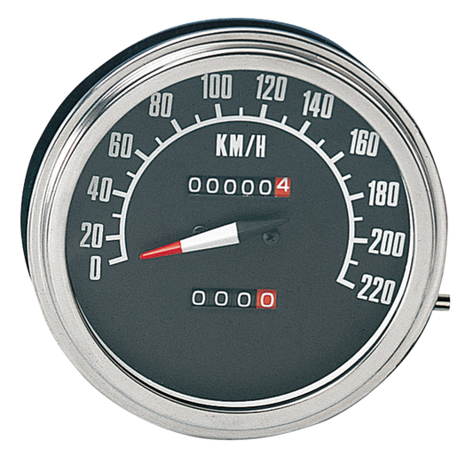 GZP Speedo KPH, late style black face, 1