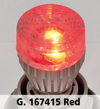 GZP SINGLE CPR-1 LED BULB RED BA15S