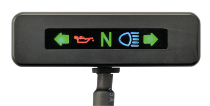 Micro LED indicator alu chrome