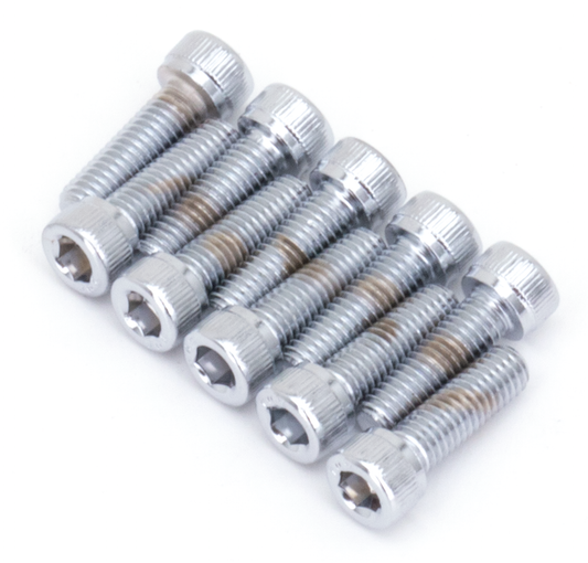 Chrome allen head screws primary cvr set