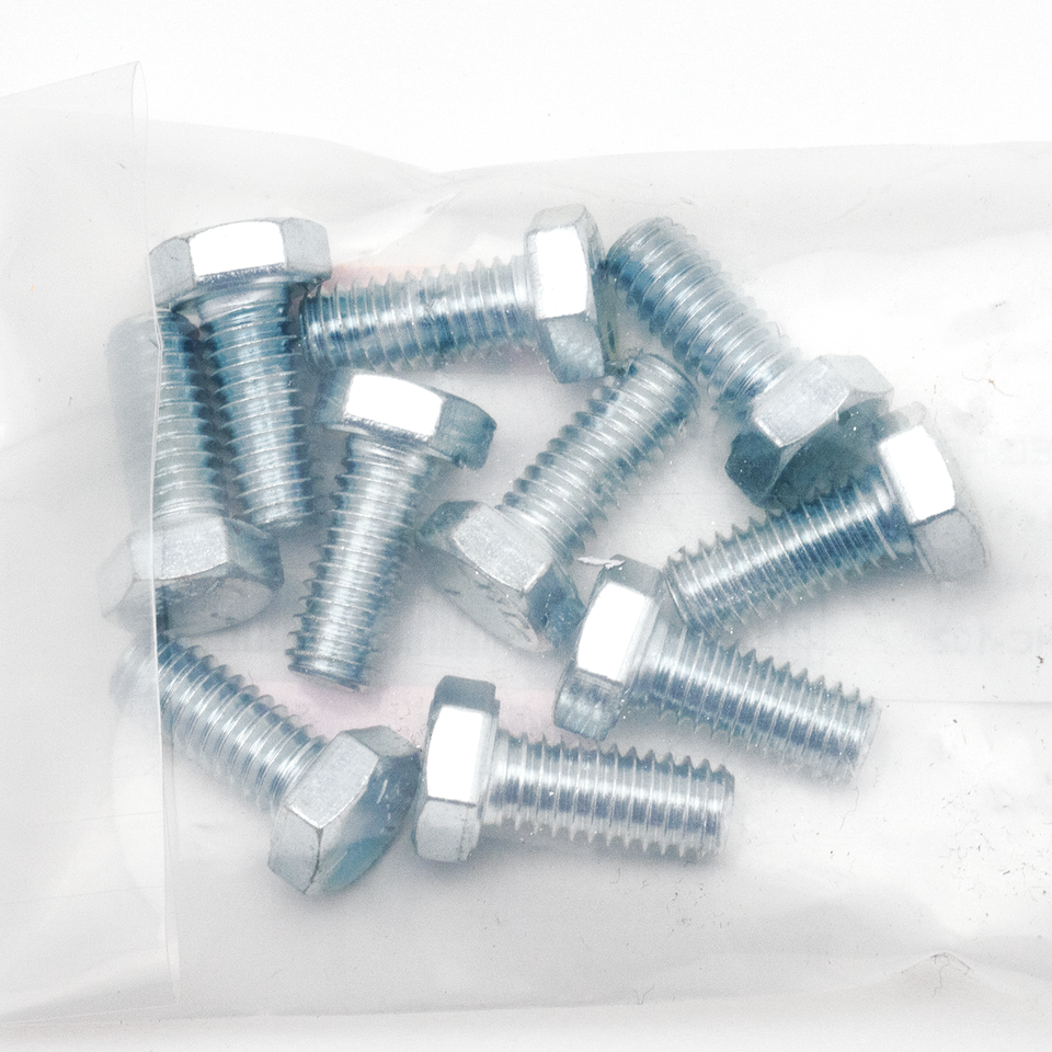 10pck hex bolt 5/16-18x3/4" UNC zinc