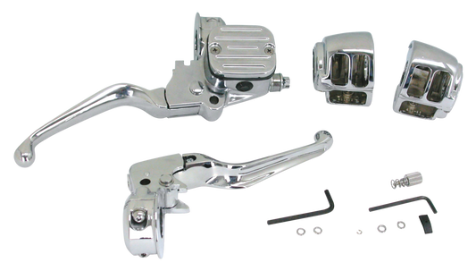 GZP Chr.Handlebar control kit 9/16" chop