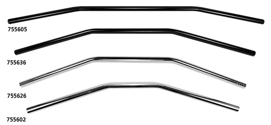 7/8" black Drag Bar 32" no dimples