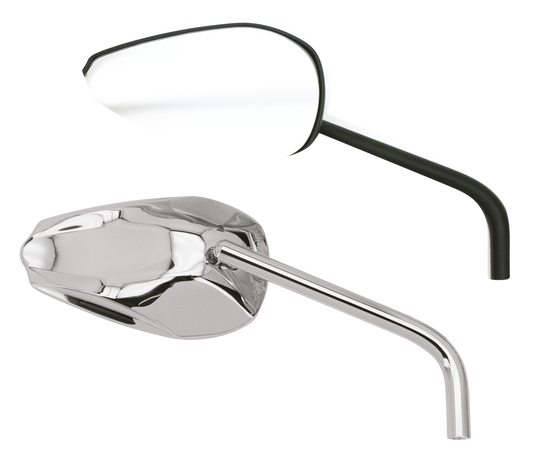 GZP Chrome Cobra mirror set w/round s