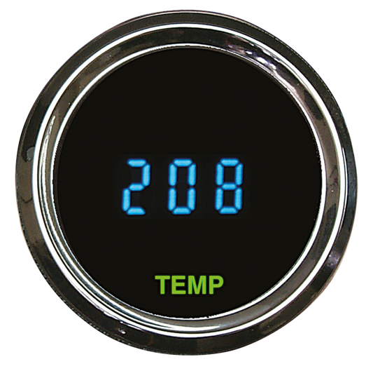 Round Oil temp gauge 2-1/16" Cels+Fhrnht