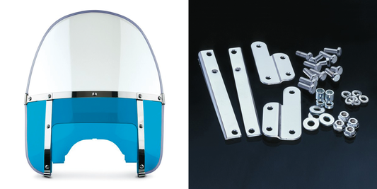 Beaded H-Duty round top/notched blue